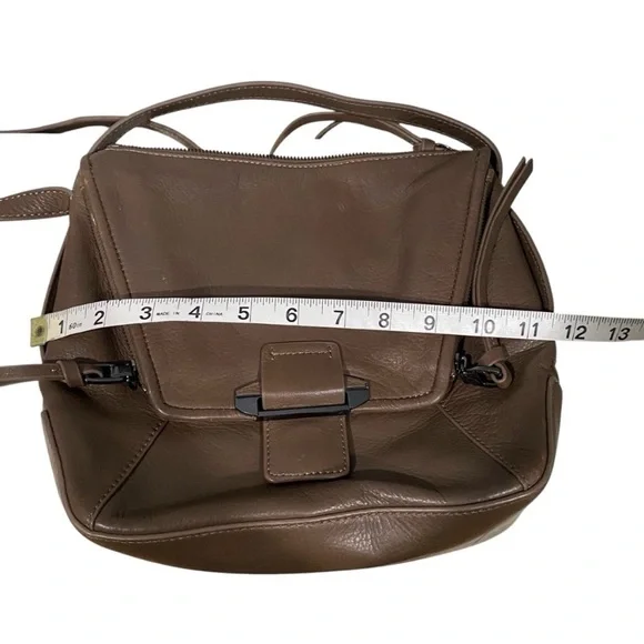 Kooba Leather Medium Taupe Crossbody Bag Purse - Picture 9 of 10